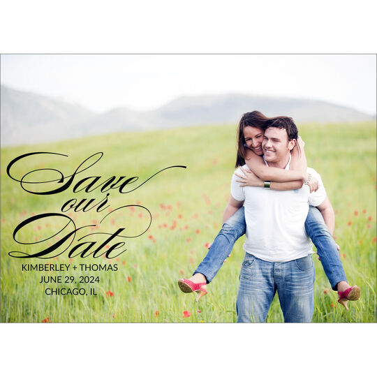 Romantic Photo Save the Date Cards